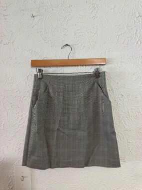 Mod Ref Houndstooth Mini Skirt Black White Size Small